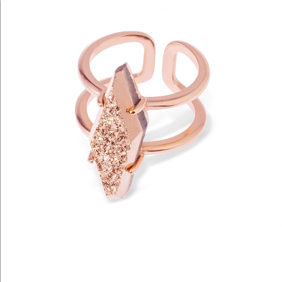 Kendra Scott Jewelry - Rose gold Kendra Scott Boyd ring can be adjusted